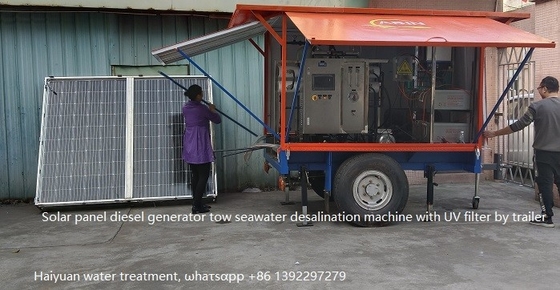Angetriebenes Wasser-Reinigungsapparat-Maschinen-Solarmeerwasser zur Trinkwasser-Maschine