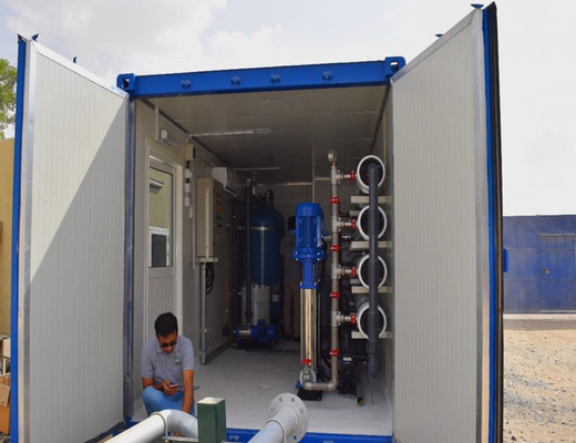 Container-Bohrloch-Brunnen Salzwasser Meerwasserbehandlungsanlage Mobilwasserbehandlungsanlage