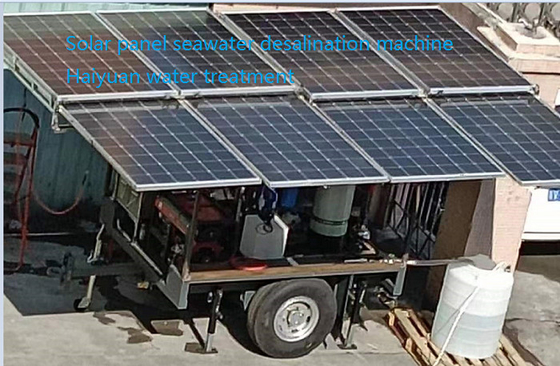 Container mobile Brackes Salzwasser solarbetriebene Meerwasserentsalzungsanlage Brunnenwasser RO Meerwasserentsalzungsanlage