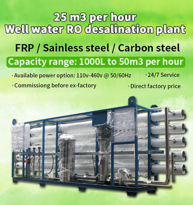 Plc-Brackwasser-Wasser-Filtrations-System für Quellwasser RO-System Entsalzen