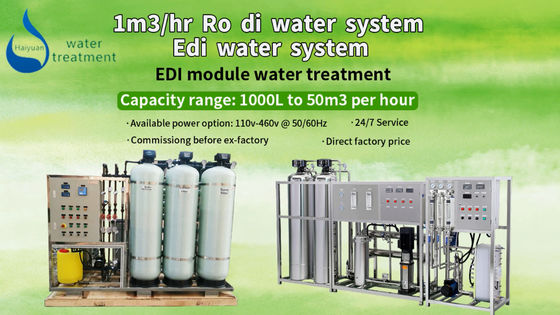 Entmineralisiertes EDI Unit For Water Treatment-Reinigungs-System 1TPH