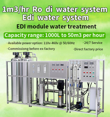 Entmineralisiertes EDI Unit For Water Treatment-Reinigungs-System 1TPH