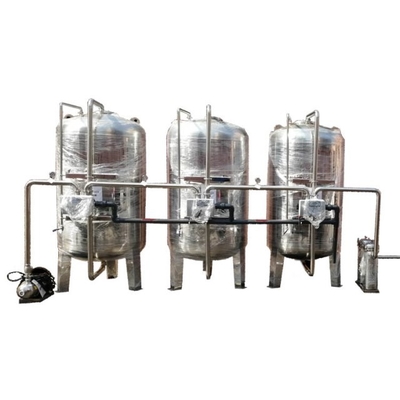 2500L/H Kohlenstoffstahl-Edelstahl-Aktivkohle-Quarz-Sandfilter