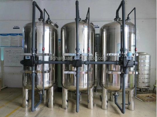 2500L/H Kohlenstoffstahl-Edelstahl-Aktivkohle-Quarz-Sandfilter