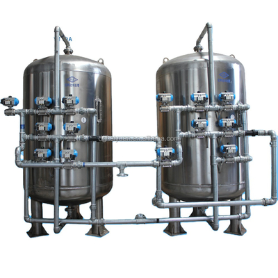 2500L/H Kohlenstoffstahl-Edelstahl-Aktivkohle-Quarz-Sandfilter