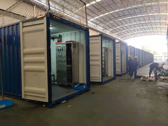 Mobil RO-Anlage Solar Meerwasser Swro Entsalzungsanlage Entsalzungsanlage Behälter Containerisierte Umkehrosmose Meerwasser Entsalzungsanlage